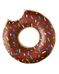 Надувной круг для для плавания Пончик 90см шоколадный KR 090 2 Goodstore24