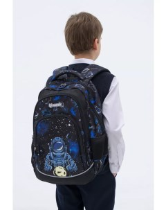 Рюкзак детский BACKPAC 40x30x16 см с космонавтом черный Rinrey