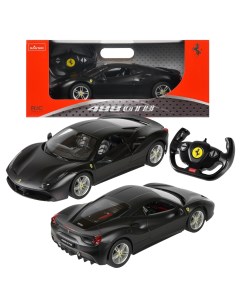 Машина р у 1 14 Ferrari 488 GTB цвет черный матовый светящиеся фары 32 7 16 2 8 8 см Rastar