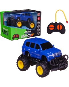 Машинка Junfa на радиоуправлении световые эффекты синяя 12х8 5х8 см Junfa toys