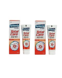 Зубная паста Systema Total Careсо вкусом апельсина Комплексный уход 120 г 2 шт 617792 Nobrand