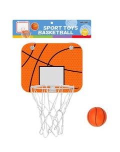 Баскетбольный набор щит 20х16 см кольцо 13 см мяч 8 см 80873A Наша игрушка