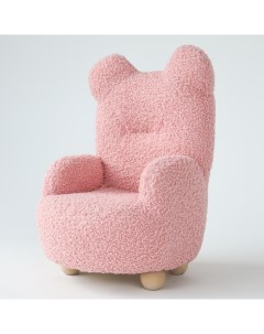 Игровое детское Кресло мягкое мишка SIMBA PRINCESS розовое Simba land детская мебель