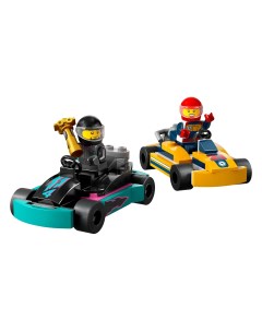 Конструктор City Vehichles Go Karts and Race Drivers 60400 Lego