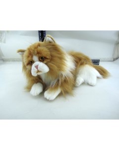 Мягкая игрушка Домашние любимцы Кошечка персидская белая с рыжим 25см ПРЕМИУМ Abtoys