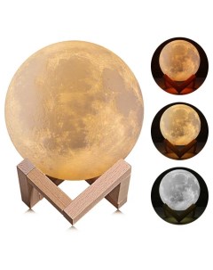 Ночник Луна Lamp разноцветный на подставке с пультом Moon