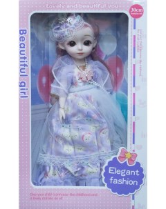 Кукла шарнирная в фиолетовом платье 30СМ Beautiful girl