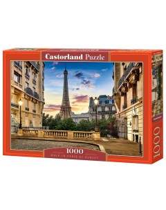 Пазлы Puzzle 1000 Прогулка по Парижу на закате C104925 Castorland