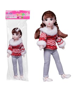 Кукла Junfa шатенка в теплой одежде 28 см Junfa toys