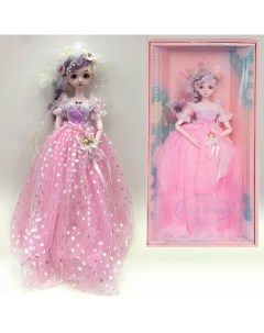 Кукла Junfa Ardana Princess 60 см в роскошном длинном розовом платье в подарочной коробке Junfa toys