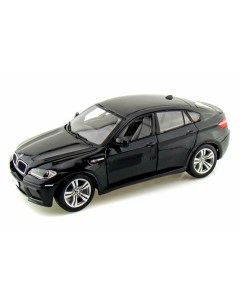 Машина металлическая 1 24 BMW X6M цвет черный двери и капот открываются Rastar