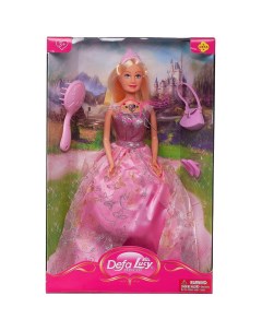 Кукла Lucy Принцесса в розовом платье в наборе с игровыми предметами 29 см Defa