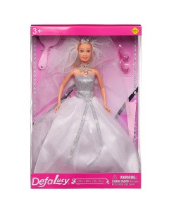 Кукла Defa Lucy Невеста принцесса в белом платье в наборе с игровыми предметами 29 см Abtoys (абтойс)