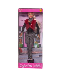 Кукла Defa Lucy Блестящая коллекция в жилете черной кофте серебристых брюках 29 см Abtoys (абтойс)