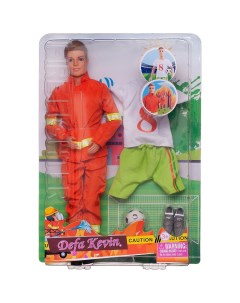 Игровой набор Кукла Defa Kevin Пожарный с комплектом сменной одеждой 30 см Abtoys (абтойс)
