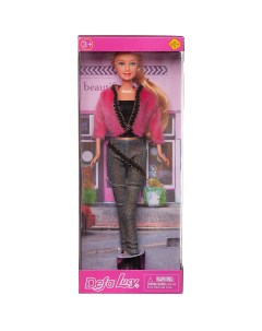 Кукла Defa Lucy Блестящая коллекция в жакете черной кофте серебристых брюках 29 см Abtoys (абтойс)