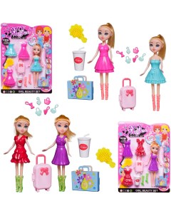 Кукла Junfa 23 см с 2 платьями в сапожках с игровыми предметами 2 вида Junfa toys