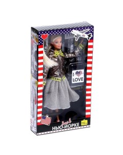 Кукла модель Элис в Нью Йорке с аксессуарами серия Вокруг света 5526578W Nobrand