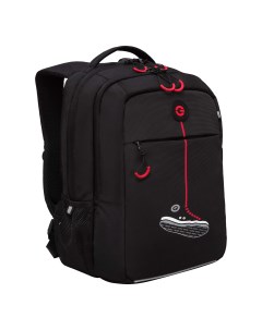 Рюкзак с карманом для ноутбука анатомический RB 456 6 2 черный красный Grizzly