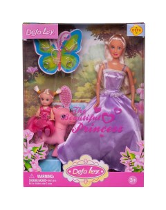 Игровой набор Кукла Defa Lucy в платье с куколкой дочкой на пони высота кукол 29 и 10 см Abtoys (абтойс)