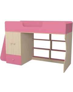 Кровать чердак Р445 цвет розовый Капризун