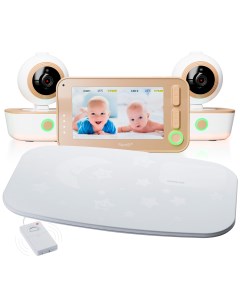 Видеоняня Baby RV1300x2SP с двумя камерами и монитором дыхания Ramili