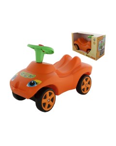 Каталка Мой любимый автомобиль оранжевая со звуковым сигналом в коробке 66251_PLS Wader