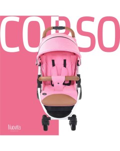 Прогулочная коляска Corso Rosa Argento Розовый Серебристый Nuovita