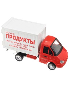 Машинка пластиковая Фургон продукты инерционная Кит игр