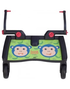Подножка BuggyBoard Maxi к коляске Monkey Jungle Зеленая Lascal