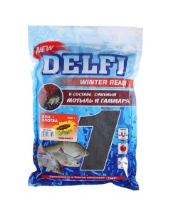 Прикормка зимняя ICE Ready увлажненная лещ плотва подсолнух 500 г Delfi