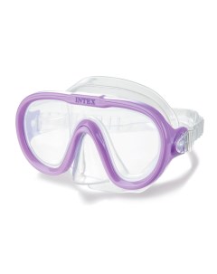 Маска для плавания Sea Scan Swim Mask фиолетовая от 8 лет Intex