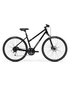 Велосипед Crossway 100 женский S 47 глянцевый чёрный с матовым серебром Merida