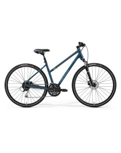 Велосипед Crossway 100 женский XXS 39 синий с серебристо лаймовым Merida