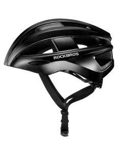 Шлем велосипедный 55 60 см 13 вентиляционных отверстий с фонарем ZK 013 черный Rockbros