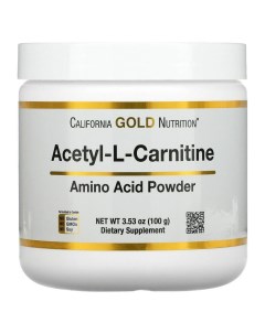 Acetyl L Carnitine Amino Acid Powder 3 53 oz 100 g California gold nutrition