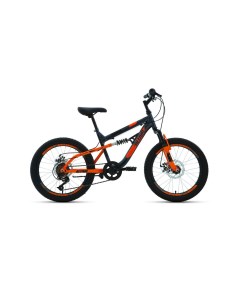 Велосипед Mtb Fs disc 6 скоростей ростовка 14 тёмно серый оранжевый 20 Altair