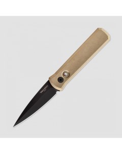 Нож туристический складной Godson 8 см золотистый Pro-tech