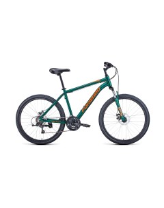 Горный велосипед Hardi 26 2 1 disc 2021 рост 18 зеленый матовый оранжевый Forward