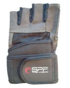 Перчатки для фитнеса и тяжелой атлетики SP20 серый M Spf fitness