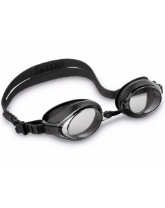 Очки для плавания Racing Goggles черные от 8 лет Intex