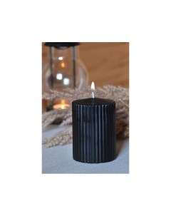 Свеча столбик черная 10х7 см Edelman