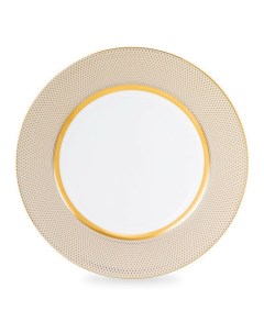 Тарелка для пирожков Золотой алмаз 16 см белая Narumi
