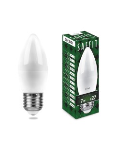 Лампа светодиодная LED 7вт E27 белый матовая свеча код 55033 1шт Feron