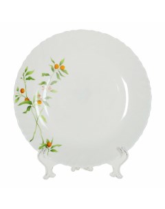 Тарелка обеденная Vivid 25 см белая La opala