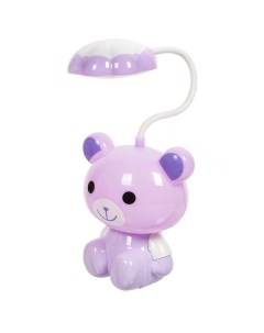 Светильник ночник Медведь настольный с USB зарядкой пурпурный SPE16769 559 1 4 Nobrand