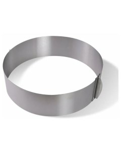 Раздвижное кольцо для выпечки Cake Ring Круглая форма для выпечки диаметр от 16 до 30 см Nobrand