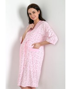 Халат для беременных женский Мамочка 6 розовый 52 RU Violetta