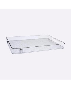 Поднос Kitchen Prisma пластик прозрачный 38 5 х 28 5 см Jaypee plus
