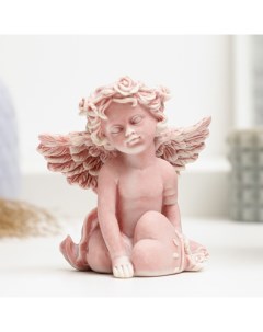 Фигура Ангел с сердцем 9см Сувениры из мраморной крошки